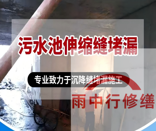 东城某污水处理厂钢筋混凝土池堵漏案例